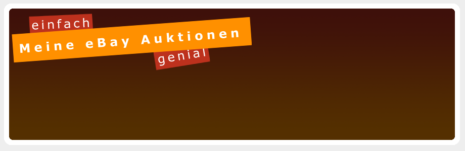 my.eListing bietet Dir kostenlos und unverbindlich eine Anzeigemöglichkeit Deine eBay Auktionen schick darzustellen.